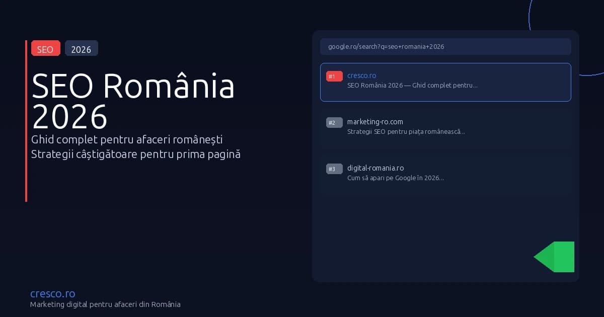 Ghid complet SEO România 2026: strategii câștigătoare pentru afaceri românești